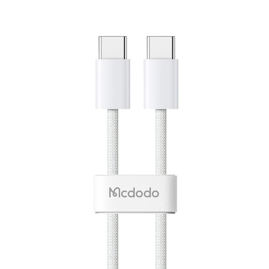 Data- en Oplaadkabel USB-C - USB-C McDodo CA-5690, 60W, 1m, Wit