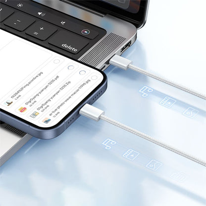 Data- en Oplaadkabel USB-C - USB-C McDodo CA-5690, 60W, 1m, Wit