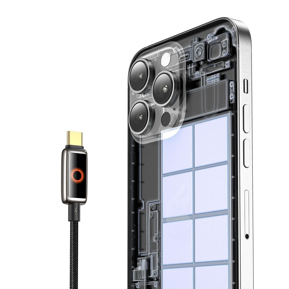 USB-C Data- en Oplaadkabel - USB-C McDodo CA-6680 Auto Power Off, 100W, 1.2m, Zwart