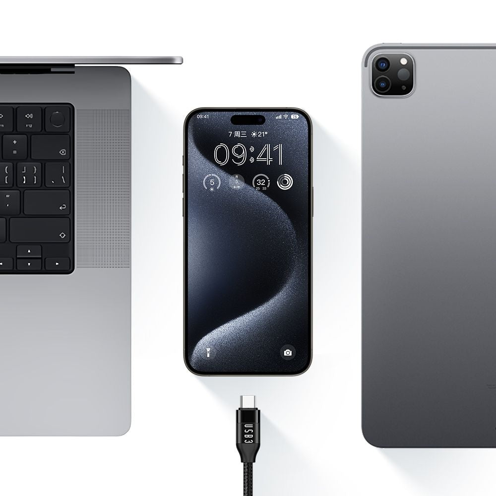 USB-C Data- en Oplaadkabel - USB-C McDodo CA-7132, 100W, 1.2m, Zwart