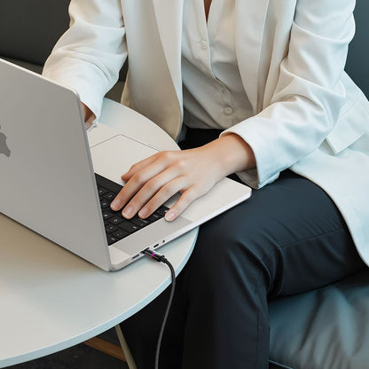 Data- en Oplaadkabel USB-C - USB-C McDodo CA-8200 Colorful, 100W, 1.2m, Zwart