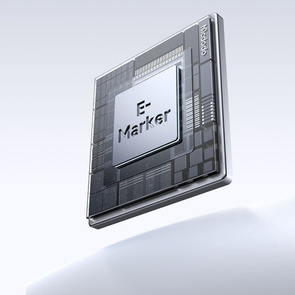 Data- en Oplaadkabel USB-C - USB-C McDodo CA-8200 Colorful, 100W, 1.2m, Zwart