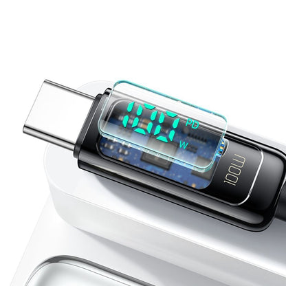 Data- en Oplaadkabel USB-C - USB-C McDodo CA-8820 Display, 100W, 1.2m, Zwart