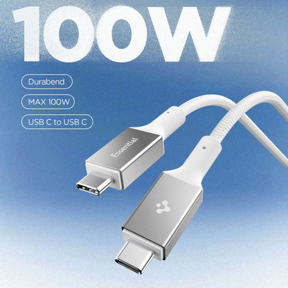 USB-C Data and Charging Cable - USB-C Spigen EB10010CC, 100W, 1m, White
