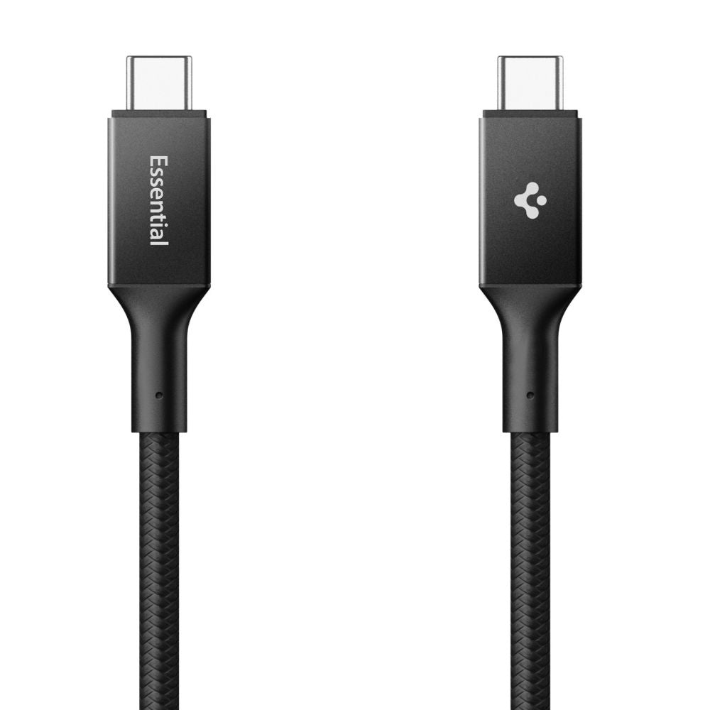 Data- en Oplaadkabel USB-C - USB-C Spigen EB10010CC, 100W, 1m, Zwart