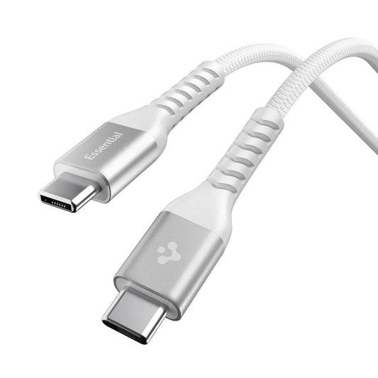 Data- en Oplaadkabel USB-C - USB-C Spigen EB10010CCA, 100W, 1m, Wit ACA11102