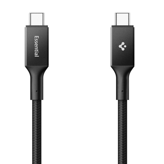 Data- en Oplaadkabel USB-C - USB-C Spigen EB10015CC, 100W, 1.5m, Zwart ACA10421