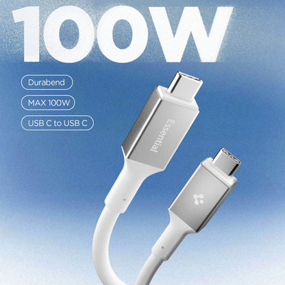 USB-C Data and Charging Cable - USB-C Spigen EB10020CC, 100W, 2m, White ACA08775