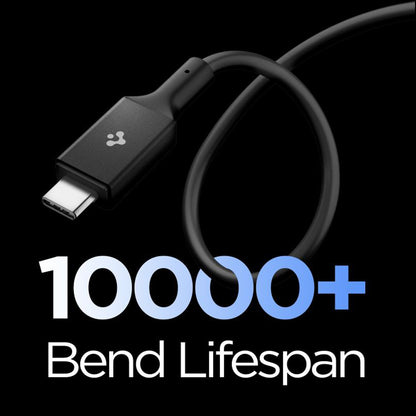 USB-C Data- en Oplaadkabel - USB-C Spigen EB24012CC, 240W, 1.2m, Zwart