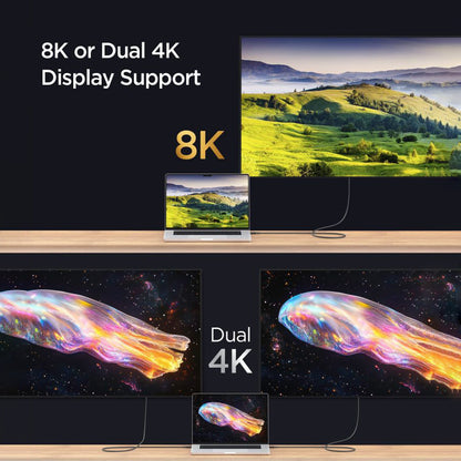 USB-C Data- en Oplaadkabel - USB-C Spigen EB24012CC, 240W, 1.2m, Zwart