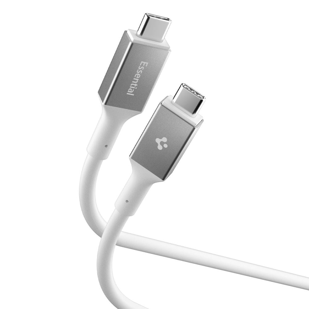 Data- en Oplaadkabel USB-C - USB-C Spigen EB24015CC, 240W, 1.5m, Wit ACA10422