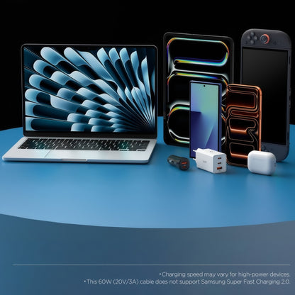 USB-C Data- en Oplaadkabel - USB-C Spigen EB6010CC, 60W, 1m, Roze ACA10414