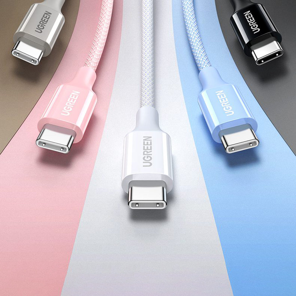 USB-C Data- en Oplaadkabel - USB-C UGREEN L501, 60W, 2m, Gri