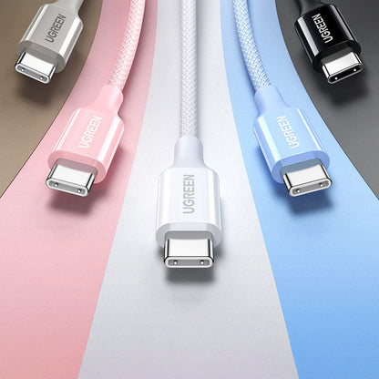 USB-C Data- en Oplaadkabel - USB-C UGREEN L501, 60W, 2m, Gri
