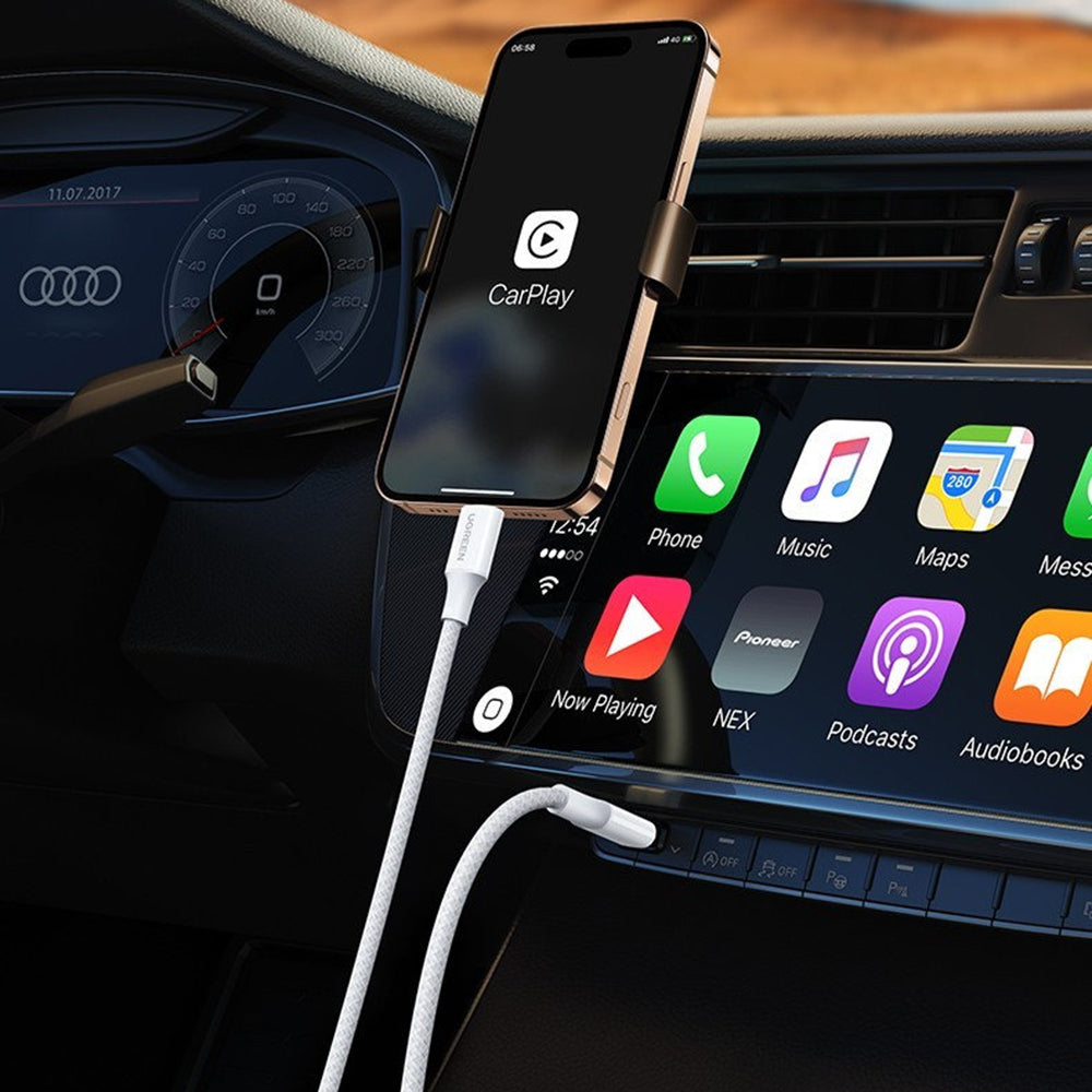 USB-C Data- en Oplaadkabel - USB-C UGREEN L502, 100W, 1m, Gri