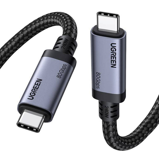USB-C Data en Oplaadkabel - USB-C UGREEN L706 (65383), 240W, 1m, Zwart