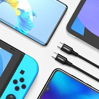 USB-C Data- en Oplaadkabel - USB-C UGREEN US300 (80371), 100W, 1m, Zwart