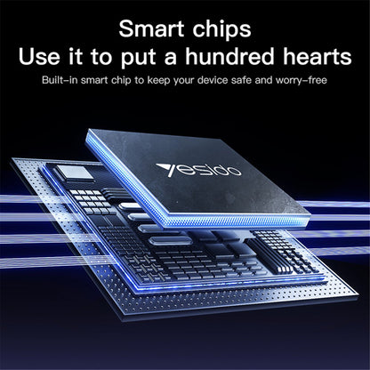 USB-C Data- en Oplaadkabel - USB-C Yesido CA183, 60W, 2m, Zwart