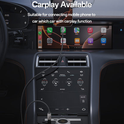 USB-C Data- en Oplaadkabel - USB-C Yesido CA196, 60W, 1.2m, Zwart