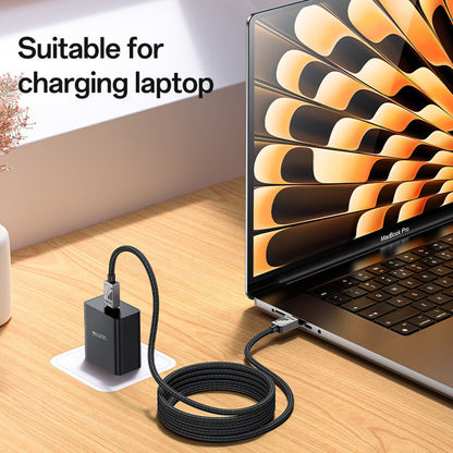 USB-C Data- en Oplaadkabel - USB-C Yesido CA196, 60W, 1.2m, Zwart