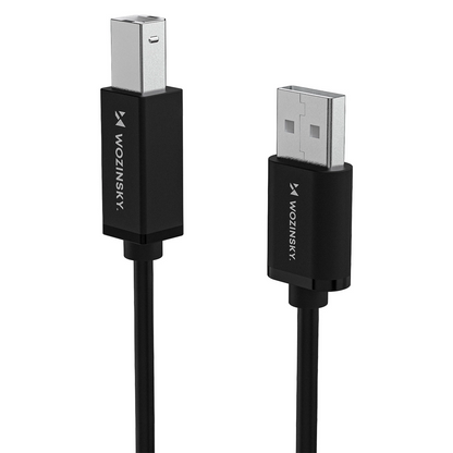 WZK WKDDY3S Printerkabel, USB-A - USB-B, 2m, Zwart
