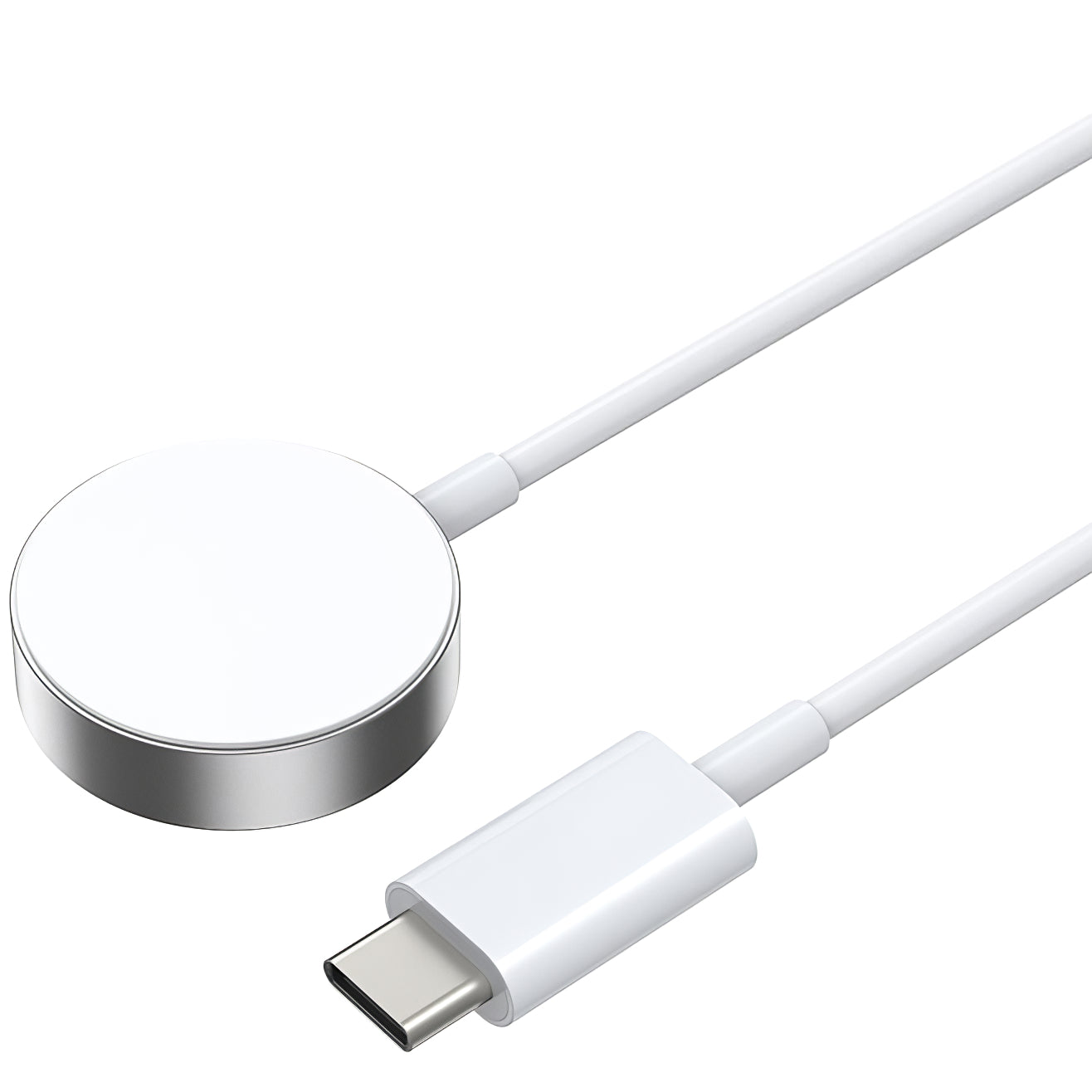 Draadloze oplader BWOO WL-18 voor Apple Watch Series, USB-C, Wit