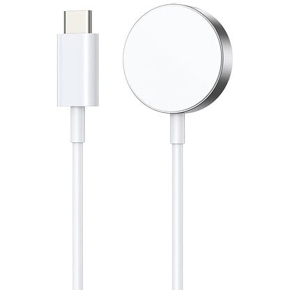 Draadloze oplader BWOO WL-18 voor Apple Watch Series, USB-C, Wit