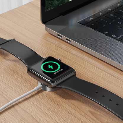 Draadloze oplader BWOO WL-18 voor Apple Watch Series, USB-C, Wit