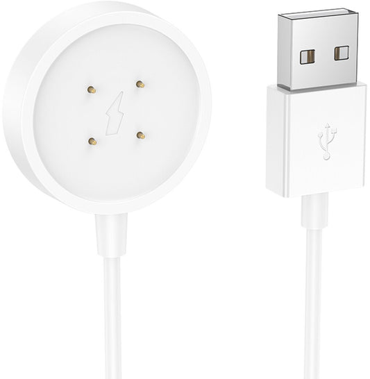 Charging Cable for HOCO Y24 Smartwatch, USB-A, White