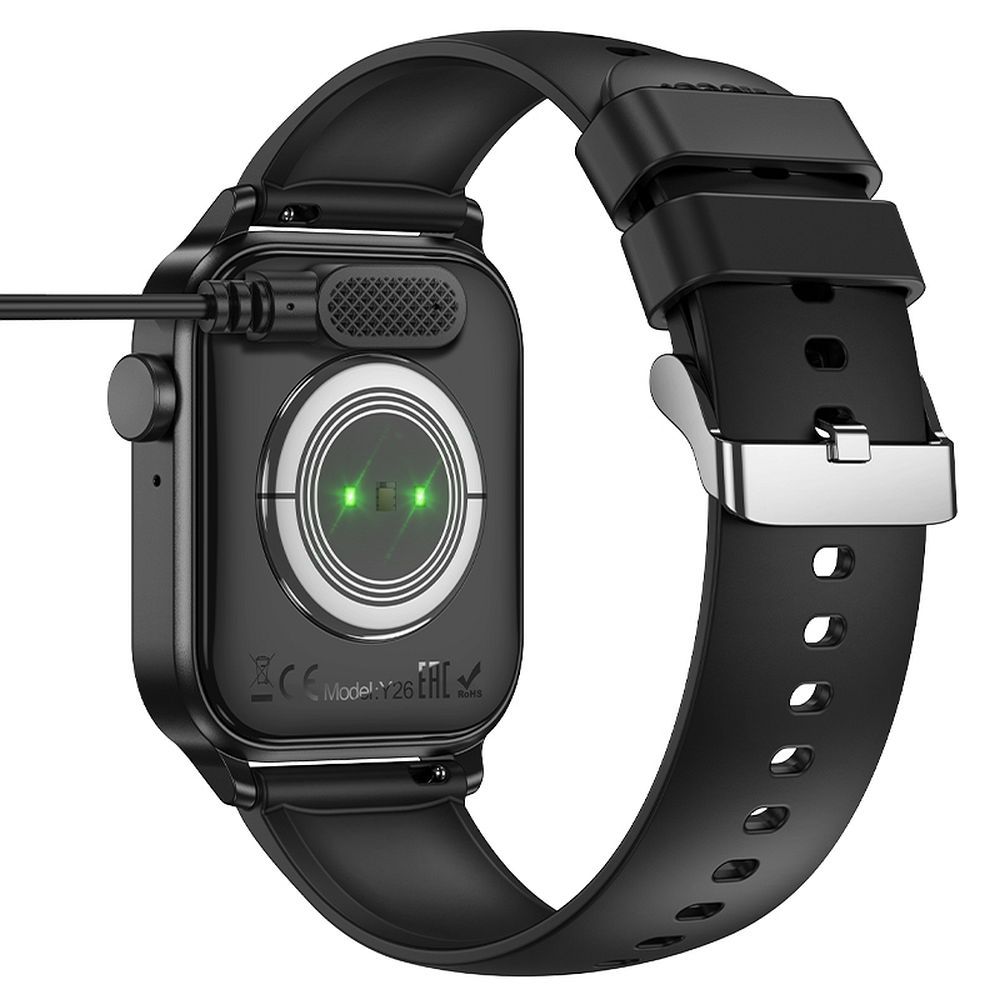 Oplaadkabel voor Smartwatch HOCO Y26 / Y27, USB-A, Zwart