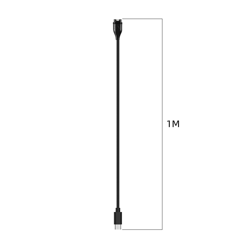 Techsuit TGC2 Oplaadkabel voor Garmin Watch Fenix / vivoactive Series, USB-C, Zwart