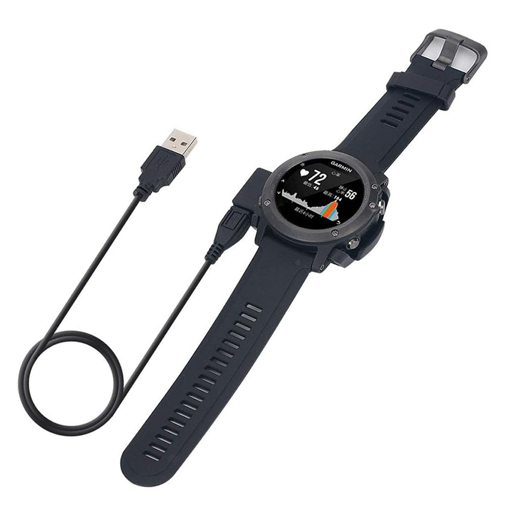 Oplaadkabel Techsuit TGC5 voor Garmin Fenix 3 Sapphire / 3 HR / 3, USB-A, Zwart