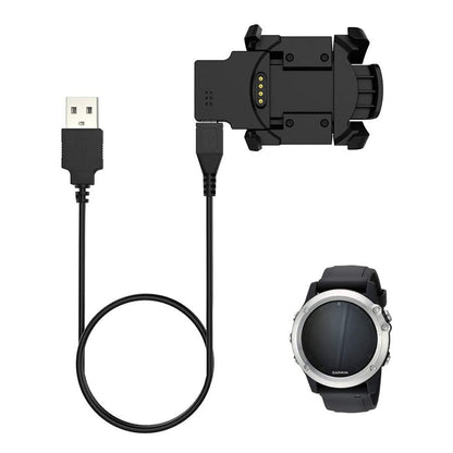 Oplaadkabel Techsuit TGC5 voor Garmin Fenix 3 Sapphire / 3 HR / 3, USB-A, Zwart