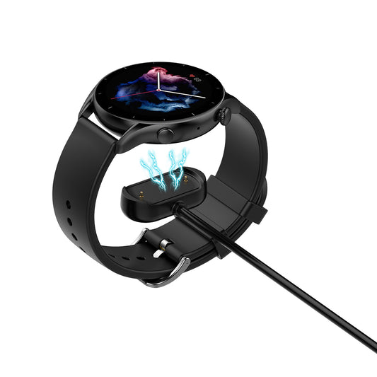 Techsuit THA3 Oplaadkabel voor Amazfit Watch Series, USB-A, Zwart