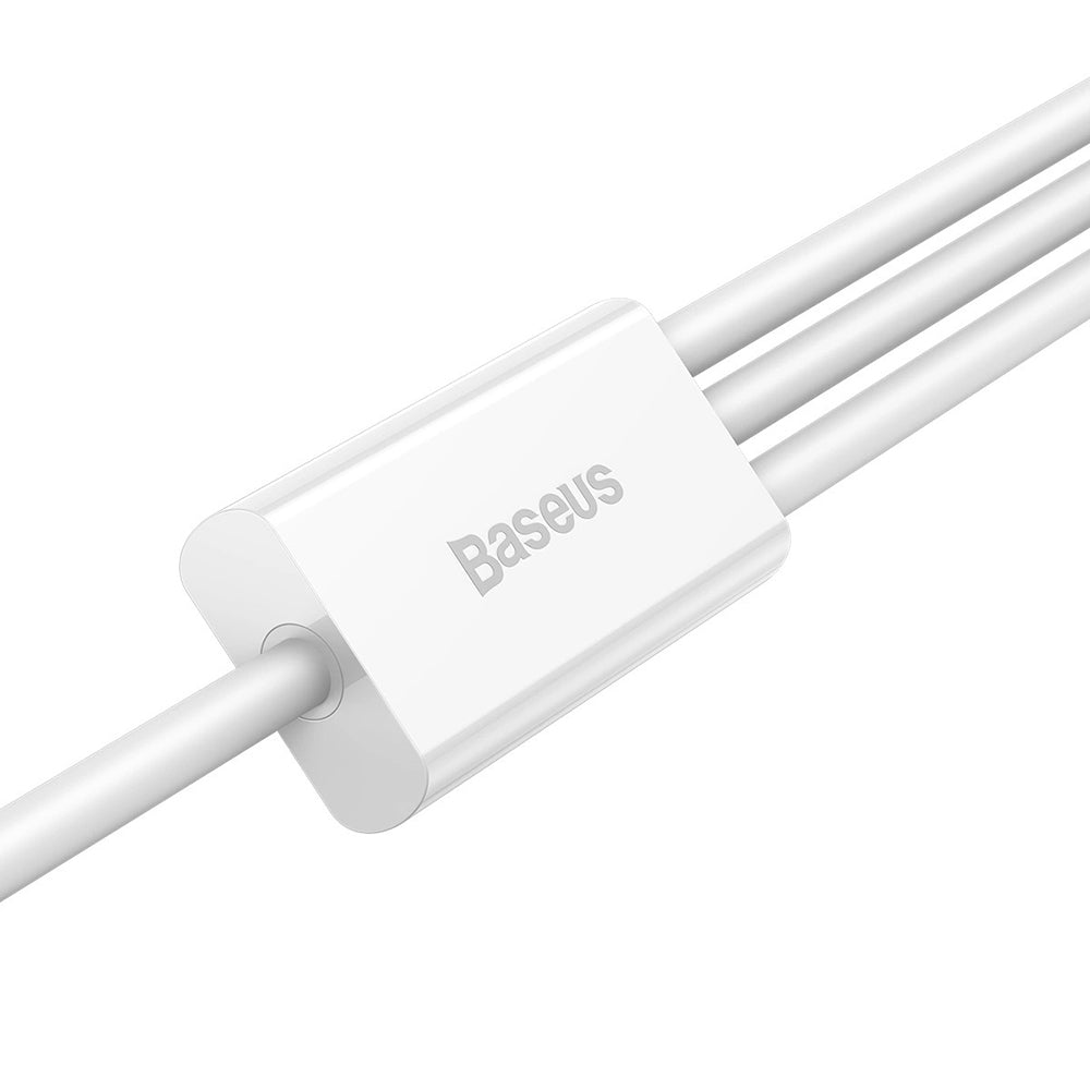 Oplaadkabel USB-A - Lightning / microUSB / USB-C Baseus Superior 3in1 Series, 20W, 1m, Wit P10320105221-00