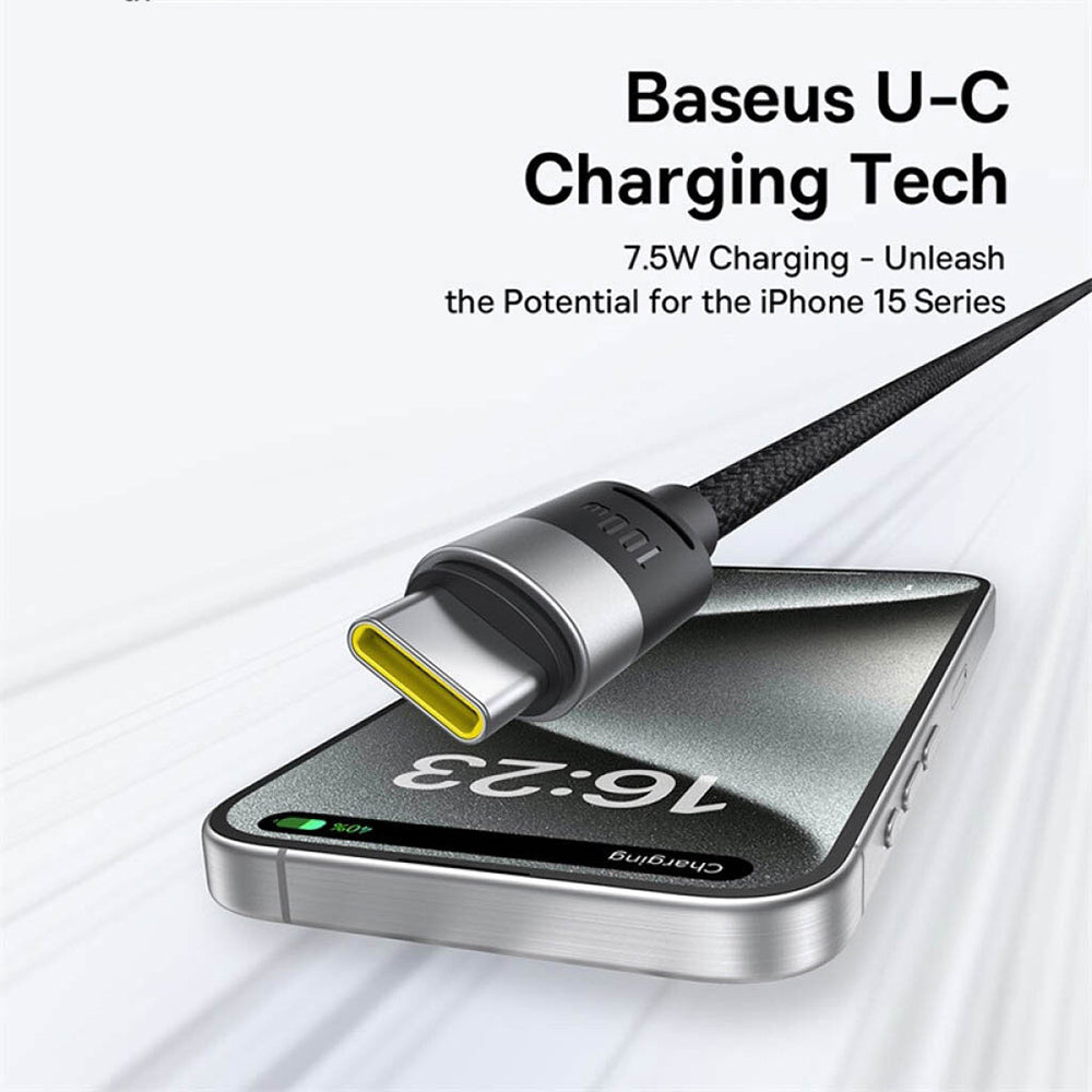 Oplaadkabel USB-A - Lightning / microUSB / USB-C Baseus StarSpeed, 100W, 1.5m, Wit P10319900211-00