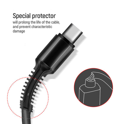 Oplaadkabel USB-A - Lightning / microUSB / USB-C ColorWay CW-CBU3003, 20W, 1.2m, Gri