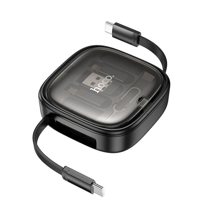USB-C - USB-C Data- en Oplaadkabel HOCO U140, 60W, 0.95m, Zwart