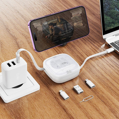 USB-C - USB-C Data- en Oplaadkabel HOCO U140, 60W, 0.95m, Wit