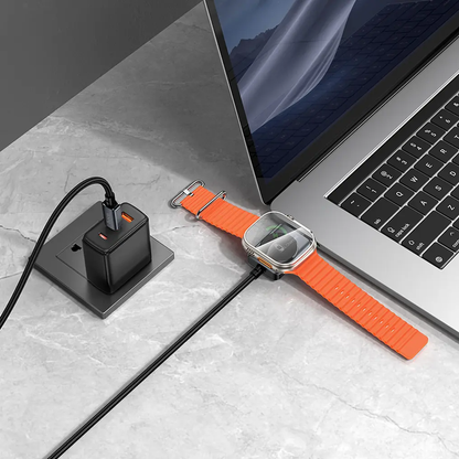 USB-C Oplaadkabel - USB-C HOCO CW66 2in1, 100W, 1,2m, Zwart