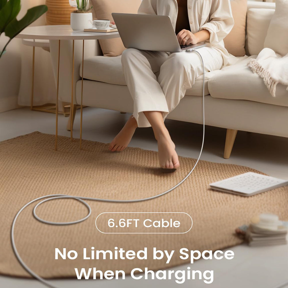 USB-C Oplaadkabel - MagSafe 3 Lisen, 140W, 2m, Zilver YL0123070001
