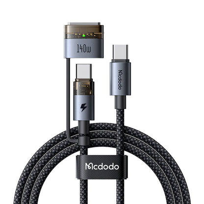 USB-C Oplaadkabel - USB-C / MagSafe 3 Mcdodo CA-8860, 240W, 2m, Zwart