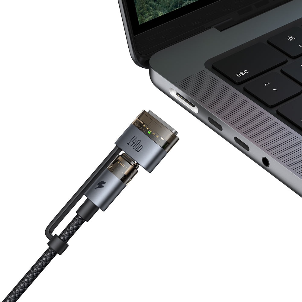 USB-C Oplaadkabel - USB-C / MagSafe 3 Mcdodo CA-8860, 240W, 2m, Zwart