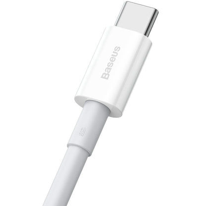 Data and Charging Cable USB-A - USB-C Baseus Superior Series, 66W, 1m, White CATYS-02