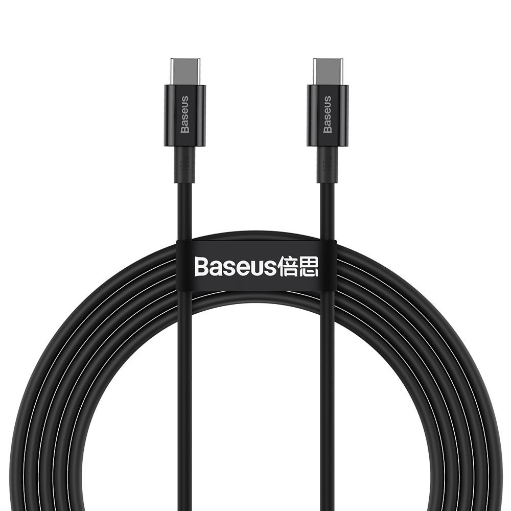 Data and Charging Cable USB-C - USB-C Baseus Superior Series, 100W, 2m, Black CATYS-C01