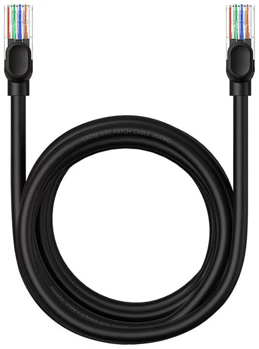 Baseus Netwerkkabel, UTP, Cat5, 3m, Zwart B00133206111-04