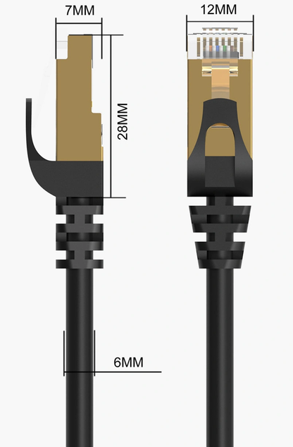 Orico PUG-C7 Netwerkkabel, UTP, Cat7, 3m, Zwart