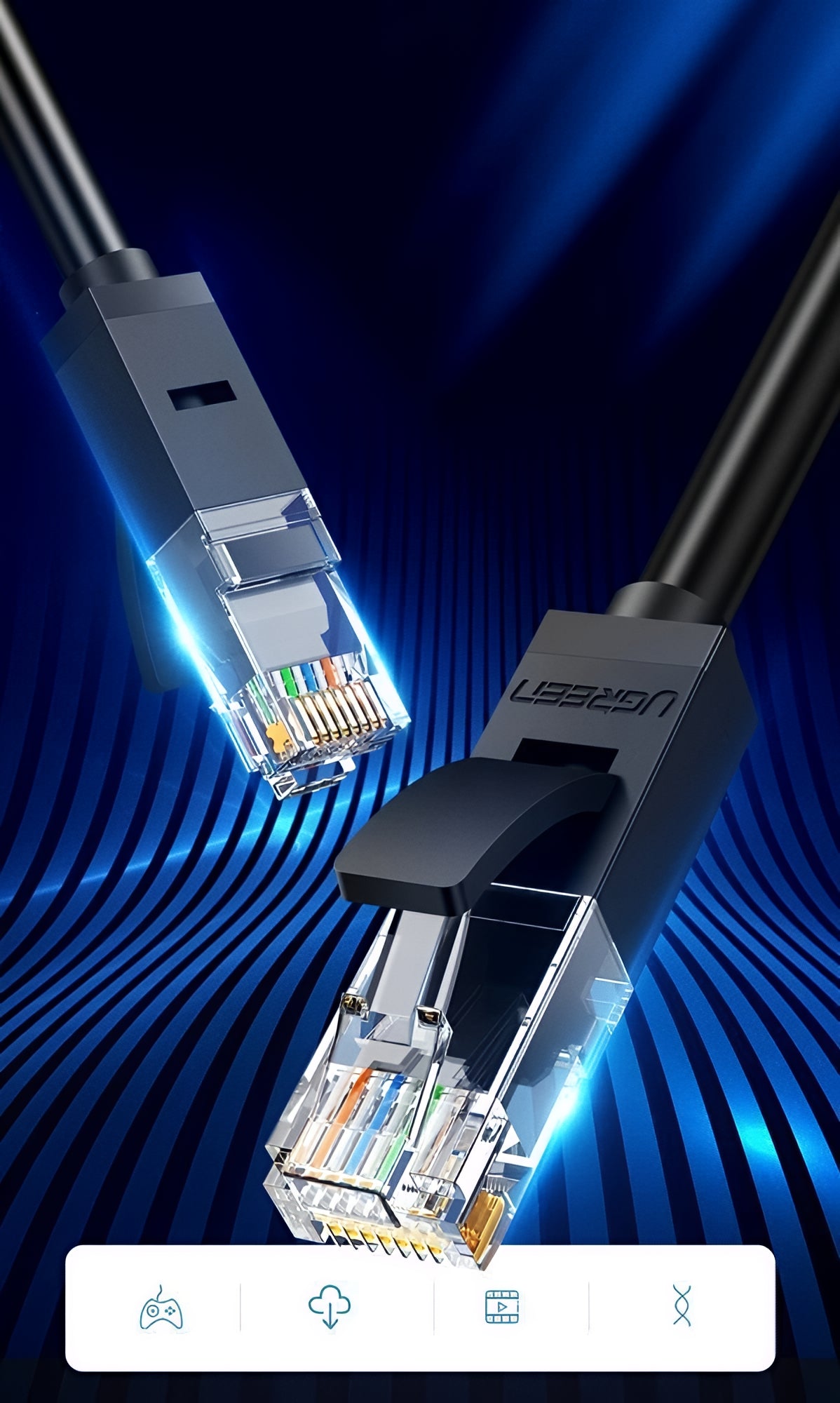 UGREEN NW102 Netwerkkabel, UTP, Cat6, 15m, Zwart