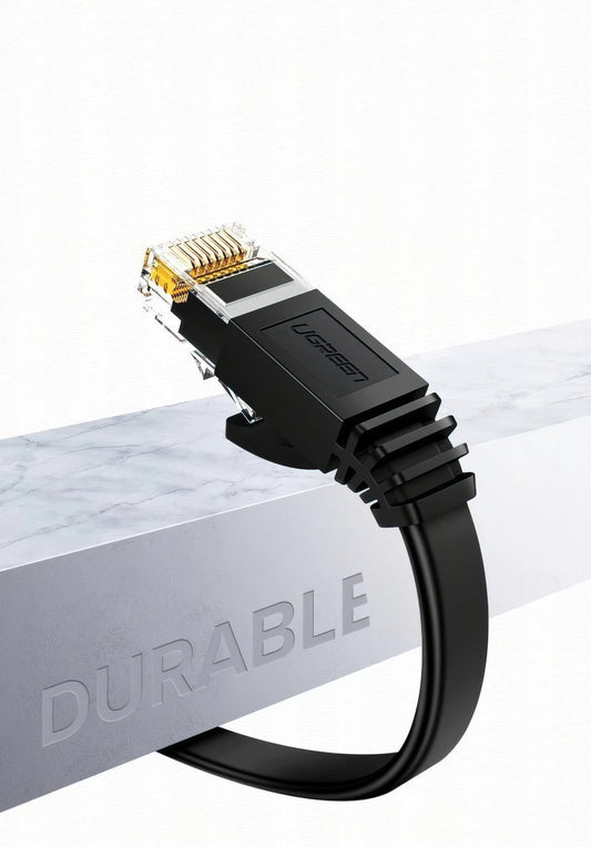 UGREEN NW102 Flat Netwerkkabel, UTP, Cat6, 3m, Zwart
