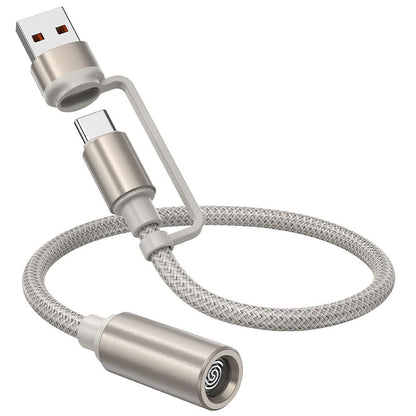 Elektrische Aansteker HOCO UA38B, USB-C / USB-A, 0.3m, Goud